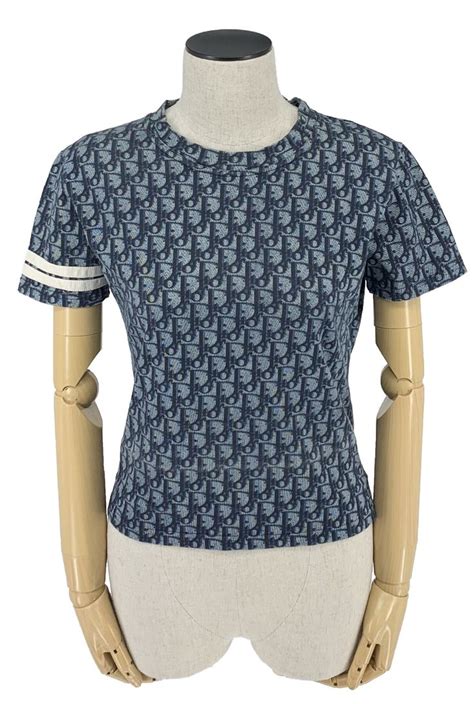 blue dior shirt women's|christian Dior crop top.